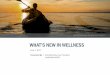 WHAT’S NEW IN WELLNESS - Cottingham & Butler€¦ · Workplace wellness programs are still demonstrating meaningful impact on companies who are committed to their execution. Our