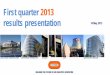 First quarter 2013 results presentation - Bouygues › ... › 2013 › ...presentation_Final1.pdf · 2 This presentation contains forward-looking information and statements about