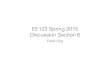 EE123 Spring 2015 Discussion Section 6 › ~ee123 › sp15 › Sections › sec5.pdfEE123 Spring 2015 Discussion Section 6 Frank Ong Outline • Lab 2 short overview • Wavelet transform