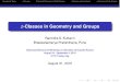 -Classes in Geometry and Groupsindico.ictp.it/.../session/38/contribution/160/material/slides/0.pdf · Dynamical Types z-Classes A General Theorem on Orbit-Classes z-Classes and Isoclinism