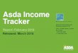 Asda Income Tracker - Walmart...Table 1: Average UK household Income Tracker, £ per week, current prices, excluding bonuses Month January 2014 £170 January 2015 £185 January 2016