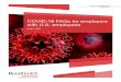 COVID-19 FAQs for employers with U.S. employees · COVID-19 FAQs for employers with U.S. employees Reed Smith 01 Confidential The worldwide COVID-19 pandemic has had, and will continue