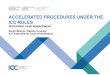 ACCELERATED PROCEDURES UNDER THE ICC RULES · ACCELERATED PROCEDURES UNDER THE ICC RULES REDEFINING CASE MANAGEMENT ... MILESTONES IN ICC ARBITRATION (2017) Time limit fixed by the