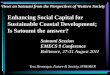 Enhancing Social Capital for Sustainable Coastal ... … · and something victimized by, human beings… Ecological problems as consequences of human violations of nature (PASSIVE