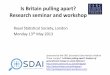 Is Britain pulling apart? Research seminar and workshop · Sales Services Craft Clerical/sec. Assoc. prof./tech. Professional Manag./Admin Source: Analysis of married males in BHPS