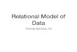 Relational Model of Data - Marquette University 2020-01-22آ  Relational Data Model â€¢ Equivalent representation