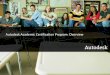 Autodesk Academic Program Overview · 2009-12-11 · 3. Worldwide Education Programs. Program Benefits for Schools Provides industry level exams at an affordable academic price. Final
