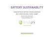 BATTERY SUSTAINABILITY Documents/Standards... · 2019-12-10 · LEAD-ACID BATTERY RECYCLING: WHAT TO AVOID 7 Estimated that lead exposure and poisoning has cost nearly $1 trillion