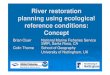 River restoration planning using ecological reference ... · Controls, processes, forms and habitat ¾River ecology results from:- zcatchment inputs of water, sediment and organic