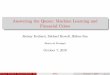 Answering the Queen: Machine Learning and Financial Crises · 2019-10-10 · Answering the Queen: Machine Learning and Financial Crises J er emy Fouliard, Michael Howell, H el ene