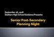 Planning Night Senior Post-Secondary · A – Dwyer Mrs. Michelle Singer Counselor Egan - Littmarck Mrs. Ashley Mansfield Career Counselor Mr. Timothy Geary Counselor Logan - Reardon