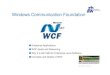 Windows Communication Foundationradar.zhaw.ch/~rege/dnet_fs20/dnet2_5.pdf · INNOVATION 2.0 Windows Communication Foundation Enterprise Applications WCF Goals and Reasoning Why it