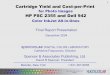 SpencerLab Digital Color Laboratory: HP PSC 2355 vs. Dell ... › Reports › SpencerLabCpP... · Tested photo yield combined with Ink and Media cost ° Tri-color ink, black ink,