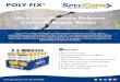 Poly Fix Sell Sheet 12.27 - SpecChem - SpecChem · Poly Fix® is a high strength, two-component ultra low viscosity hybrid polyurethane concrete repair binder. Poly Fix® can be used