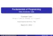 Fundamentals of Programming - ReTiS Labretis.sssup.it/~lipari/courses/infbase2012/07.lists.pdf · Outline 1 Data structures 2 Sorting and searching Interlude: pointer to functions