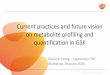 Current practices and future vision on metabolite ... · on metabolite profiling and quantification in GSK Graeme Young – September EBF Workshop, Brussels 2015 ... Summary •Human