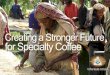 Creating a Stronger Future for Specialty Coffee · 2019-03-19 · Coffee Corps | A volunteer-based program providing training and technical assistance at origin. Women in Coffee Leadership