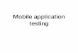 Mobile application testing€¦ · OWASP mobile top 10 Open Web Application Security Project not-for-proﬁt group that helps organizations develop, purchase, and maintain software