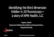 Identifying the third dimension hidden in 2D fluoroscopy – a …stevem/Identifying.pdf · 2017-10-15 · Identifying the third dimension hidden in 2D fluoroscopy ... its use in