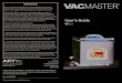 VacMaster VP321 Chamber Vacuum Sealer/Hantover seconds. Adjust vacuum accordingly to achieve the vacuum