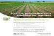 healthy, productive soils checklist for growers › ... › stelprdb1049264.pdf · healthy, productive soils checklist for growers USDA is an equal opportunity provider and employer