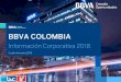 BBVA COLOMBIA...Presentación Corporativa 2017 BBVA Colombia Presentación Corporativa 2018 ... 2016 2017 La cotización de la acción ordinaria cerró en el 2018 a $265, disminuyendo