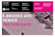 8 BROOKS AVE VENICE - LoopNet...8 BROOKS AVE VENICE FOR SUBLEASE FOR SUBLEASE 8 BROOKS AVE VENICE, CA 90291 RESIDENTIAL PENTHOUSE WITH OCEAN VIEWS AND AMPLE ROOF DECK ±1,100 RSF FOR