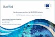 Catching opportunities: the BLUEMED Initiative · BG-13-2016: Support to the BLUEMED Initiative: Coordination of marine and maritime research and innovation activities in the Mediterranean