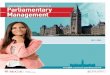 PROFESSIONAL DEVELOPMENT CERTIFICATE IN Parliamentary ... · The result is a Professional Development Certificate in Parliamentary Management. This program consists of an intensive
