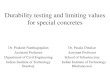 Durability testing and limiting values for special concretestheconcreteportal.com/prakash.pdf · Durability testing and limiting values for special concretes Dr. Prakash Nanthagopalan