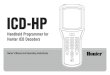 ICD-HP€¦ · ICD-HP Handheld Programmer for Hunter ICD Decoders Owner’s Manual and Operating Instructions 1 2 3 4 5 6 7 8 0 9 + –