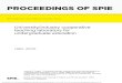 PROCEEDINGS OF SPIE · Two-year calculus curriculum including multi-variable calculus, partial differential equations and linear. algebra. Electromagnetic fields and waves. Semiconductor