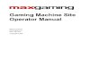 Gaming Machine Site Operator Manual Site Op Guide.… · maxgaming Qld Gaming Machine Site Operators Manual 10 Audit Methodology Review Recommendations A comprehensive review into