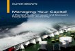 Managing Your Capital · • Offers strategic insights and positioning in restructuring and work-out scenarios. ... payments (e.g., a dividend) before the next interim financials