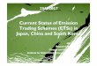 Current Status of Emission Trading Schemes (ETSs) …...Innovative Carbon Finance in China • By the end of June 2017, accumulative trading volume reached to 446 Mt (Average price