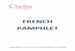 FRENCH PAMPHLET - Oratory Prep School › MainFolder › ... · 2018-03-22 · FRENCH PAMPHLET SPL – Jan 2018 Page 4 1- The present tense for regular verbs Regular –er verbs 1)