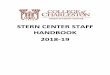 STERN CENTER STAFF HANDBOOK 2018-19 - Student Life Team Stern: Stern Center Staff The basis for student