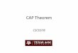 CSCE678 - CAP Theoremcourses.cse.tamu.edu/.../csce678/s19/slides/CAP-theorem.pdf · 2019-04-29 · CAP Theorem •Trade-offs of three properties in a distributed system •Consistency: