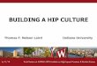 BUILDING A HIP CULTURE...UG Research 1.8 3.5 Study abroad 1.2 3.2 . 0% 10% 20% 30% 40% 50% 60% 2 3 4 FY Learning Comm SR Study abroad SR UG Research SR Culminating senior exp Somewhat