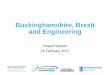 Buckinghamshire, Brexit and Engineering · Manufacturing Computer & Electronic Products Non-Metallic Products Metal Products Textiles & Clothing Food, Drink & Tobacco Machinery &