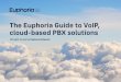 The Euphoria Guide to VoIP, cloud-based PBX …...third-party provider. Doing so allows companies to have a standardised telephony platform, while eliminating the need for expensive
