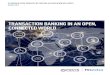 TRANSACTION BANKING IN AN OPEN, CONNECTED WORLD TRANSACTION BANKING IN AN OPEN, CONNECTED WORLD 06 As