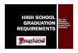 High School Graduation Requirements for Parents...During the 9th grade school year, a school counselor or school administrator will review personal graduation plan options with students
