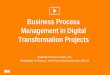 Business Process Management in Digital Transformation …...Sep 27, 2017  · A business process is an activity or set of activities that will accomplish a specific organizational