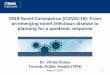 2019 Novel Coronavirus (COVID-19): From an emerging novel … › ann_documents › TPH_Presentation_COVID... · 2020-03-12 · 2019 Novel Coronavirus (COVID-19): From an emerging