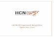 HCN Proposed Reptiles Species List€¦ · HCN Proposed Reptiles Species List . 2 All content in this publication is owned by the Herpetocultural Cooperative of NSW Complied by the
