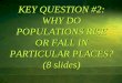 KEY QUESTION #2: WHY DO POPULATIONS RISE OR FALL IN ...withersaphuman.weebly.com › uploads › 8 › 8 › 5 › 5 › 8855045 › aphg… · – 1/3 of the population growth in