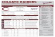 COLGATE RAIDERS · » Colgate and Niagara square off for the 50th all-time meeting between the two teams on Sunday afternoo. This is the first head-to-head matchup since the Raiders