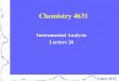 Instrumental Analysis Lecture 26tgolden/courses/Lecture 26 GC I 2020.pdf · Gas Chromatography Introduction GC covers all chromatographic methods in which the mobile phase is gas