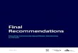 Final Recommendations · collaborative dialogue around federal government engagement and support for community-based water monitoring (CBWM) in Canada. The key objective was to identify